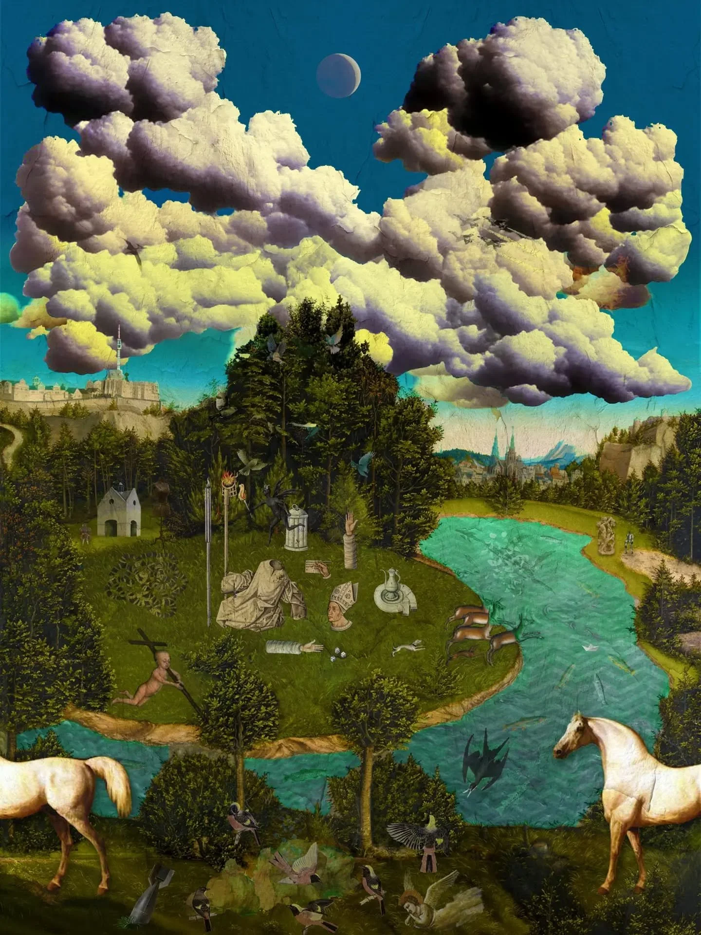 // Issue 76 - Labour, Repetition and Print //

Artist: Bob Holmes

https://bohoart.net

@bobholmes

Description: &rdquo;Fragmented Landscape&rdquo; explores the relationship between nature, cultural memory and the repeated reproduction of images. Dra