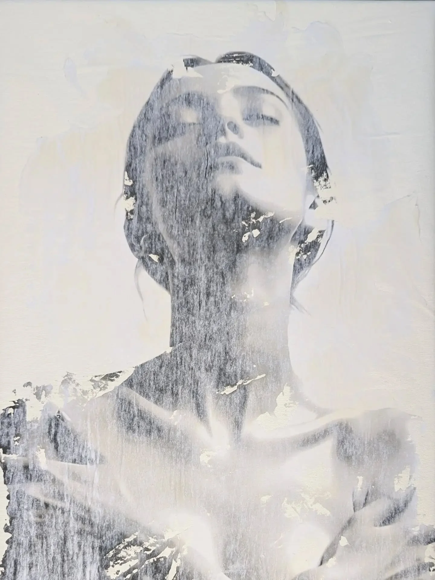 // Issue 76 - Labour. Repetition and the Print Process //

Artist: Ra&uacute;l Lara

www.raullara.net

raullaraart

Cute Temporis

Description: A closed-eyed figure with crossed arms emerges through a worn monochrome surface. The work begins as a fig
