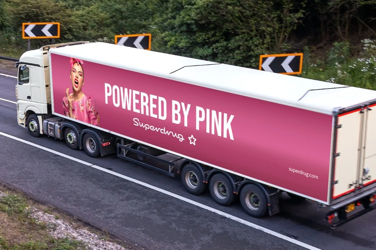 Superdrug lorries