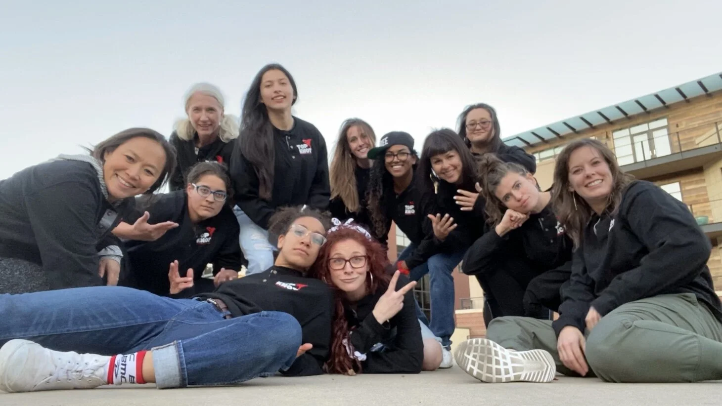 Our hip hop team just hanging!