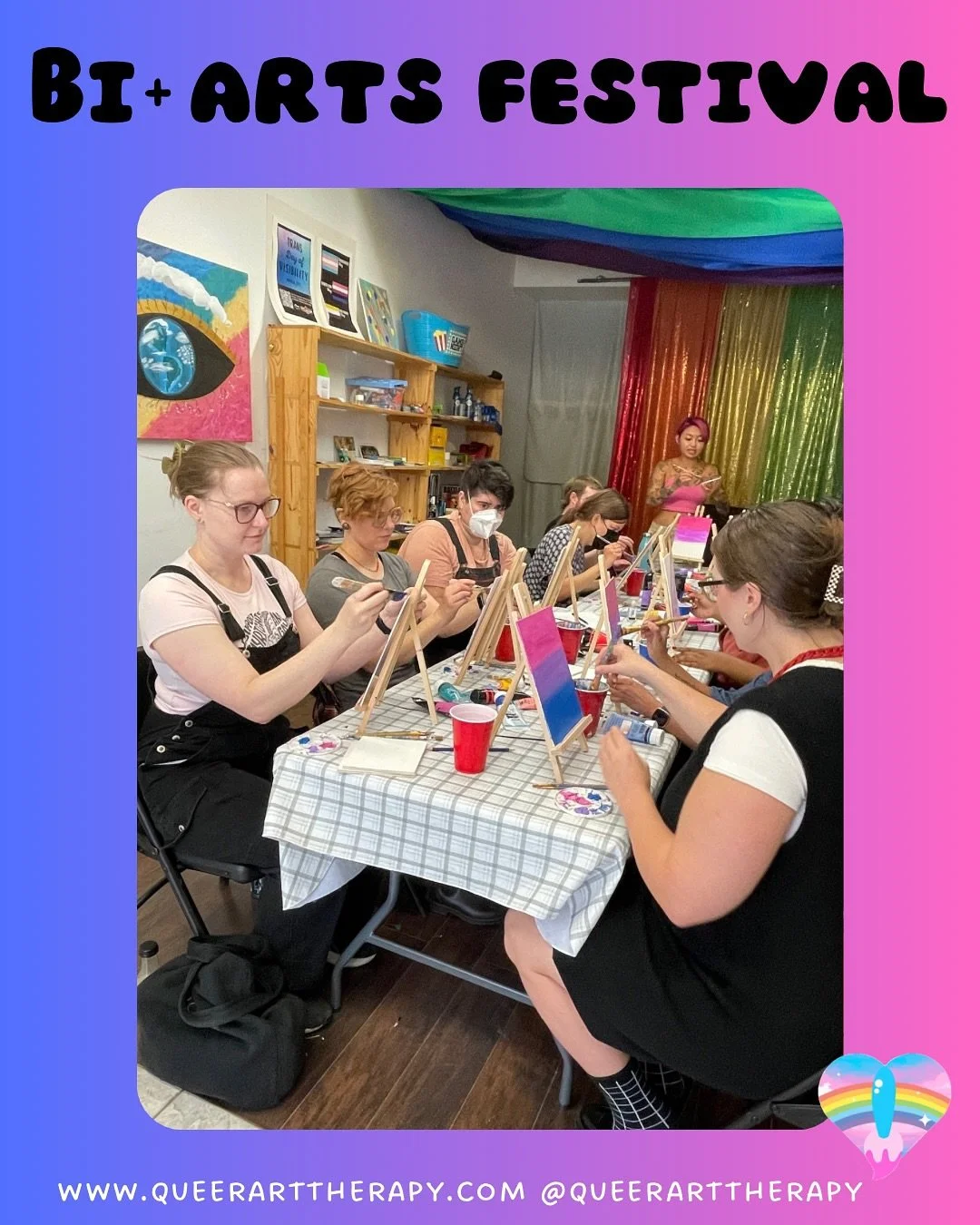 It was so special to be part of the organizing team at this year&rsquo;s @biartsfestival 💜 💙 🩷 

Thank you to everyone who helped make it happen. Here are some highlights from the workshops portion&mdash;we learned how to draw with collage from J.
