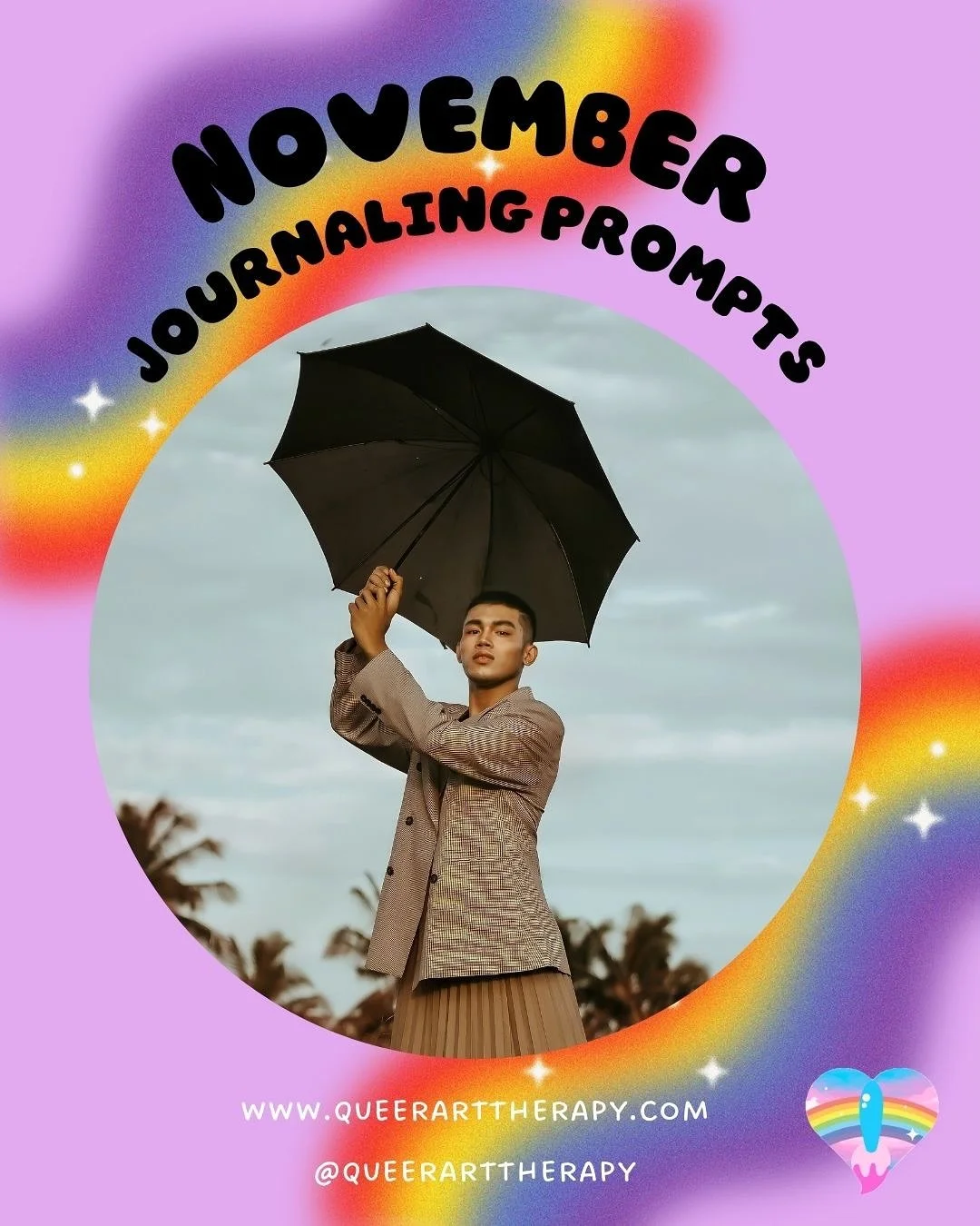 November can be a gray, dreary time for us all. Art can be a wonderful resource to get us through to the other side. Here are some journaling prompts you might like to do this month. 

💜 What does self care look like to you? On one page for one week