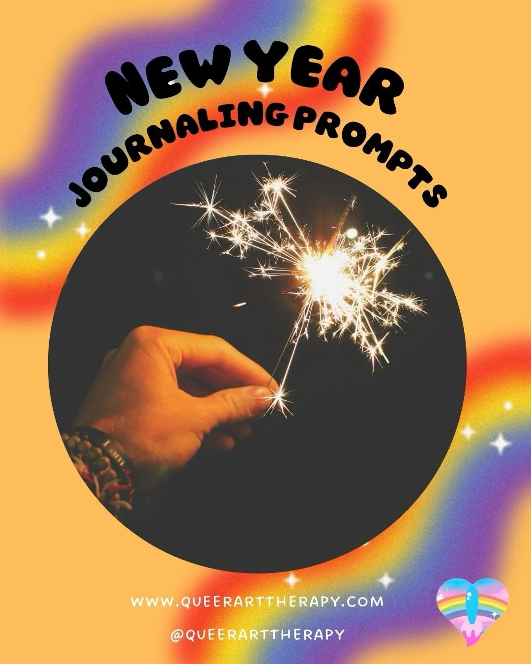 Happy New Year! Here are some creative journaling prompts for this month. 

❤️ Collect images that inspire you (from magazines or online). Create a vision board collage on paper or digitally of things you want to manifest this year.

🧡 What does you