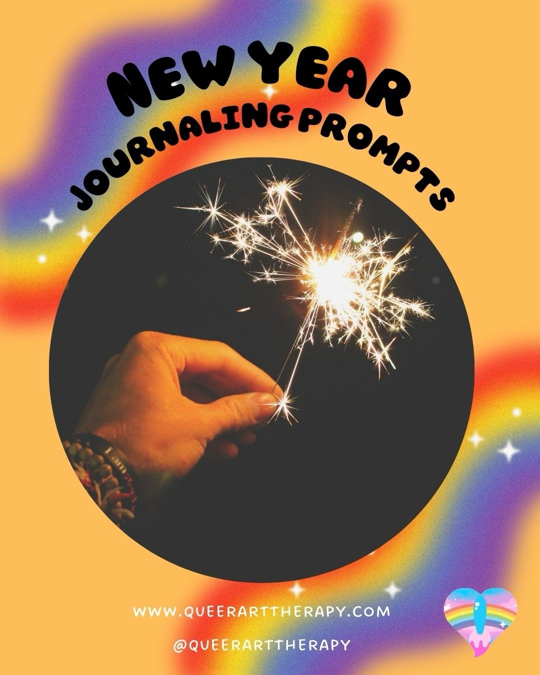 Happy New Year! Here are some creative journaling prompts for this month. 

❤️ Collect images that inspire you (from magazines or online). Create a vision board collage on paper or digitally of things you want to manifest this year.

🧡 What does you