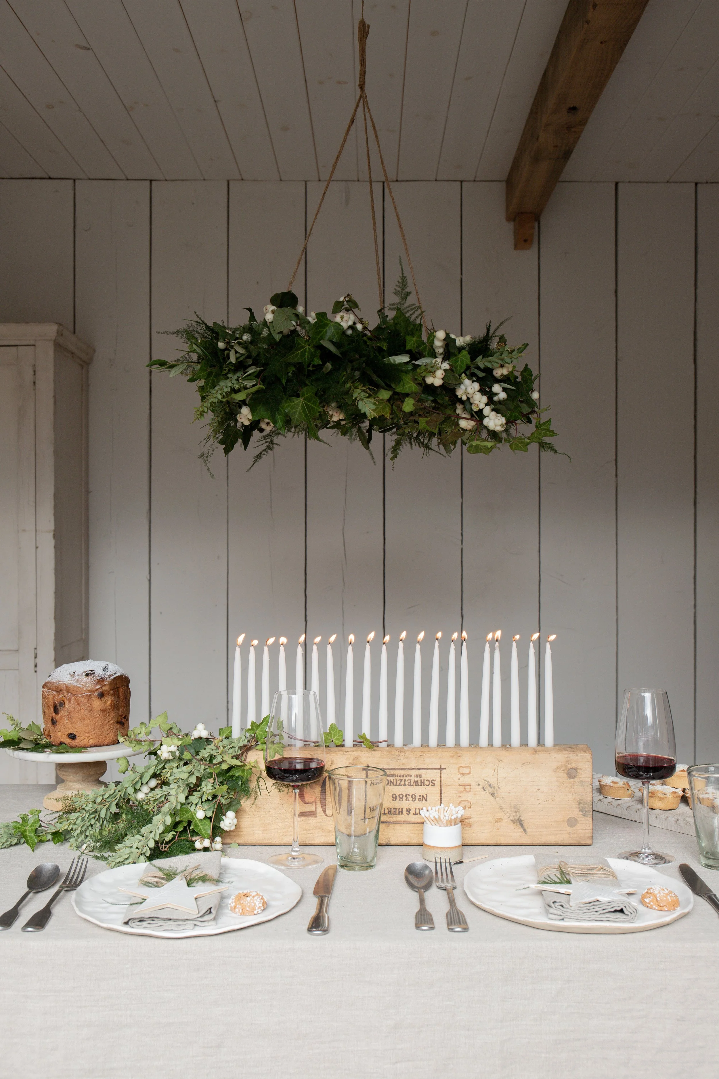 Vintage Wooden Candle Holder