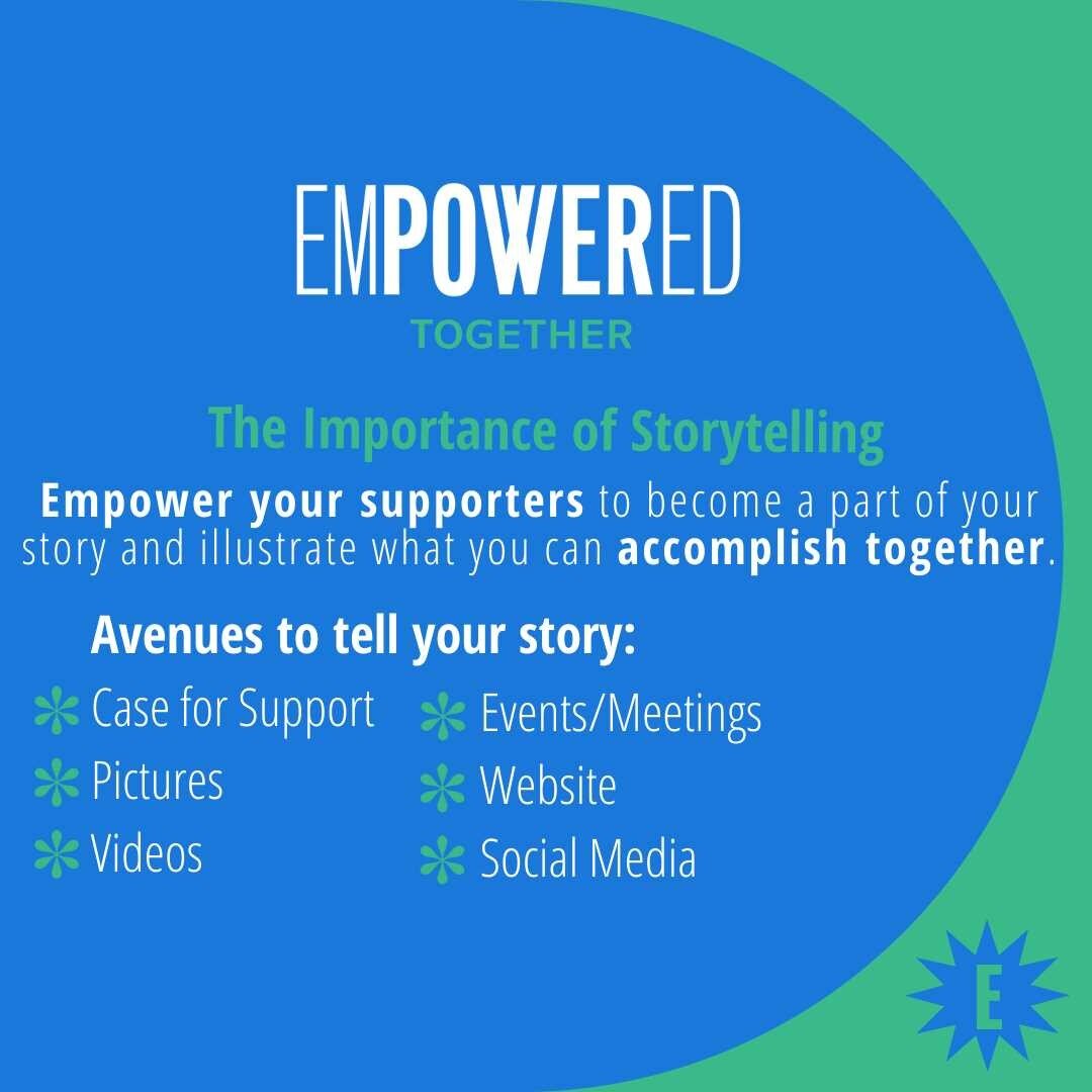 Every nonprofit has a story to tell...📗

Throughout July, we will uncover how to tell *your* organization's story through insightful storytelling tips and clients&rsquo; stories. When we Empower Together, we can make a powerful impact. 

#julystoryt