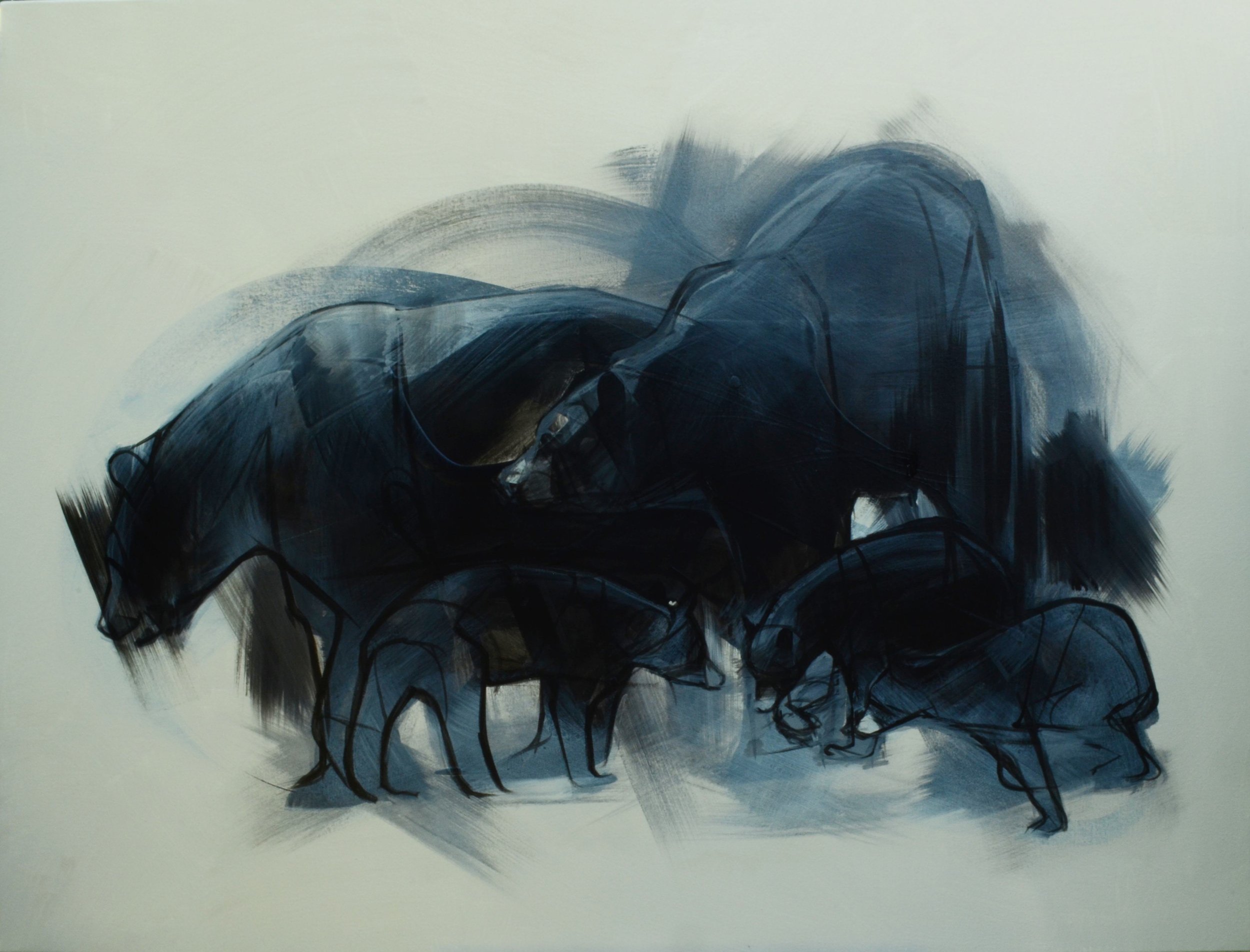 Mutuality II - Room for Growth. 36 x 48 inches. Acrylic on canvas. 2024. (Sold)