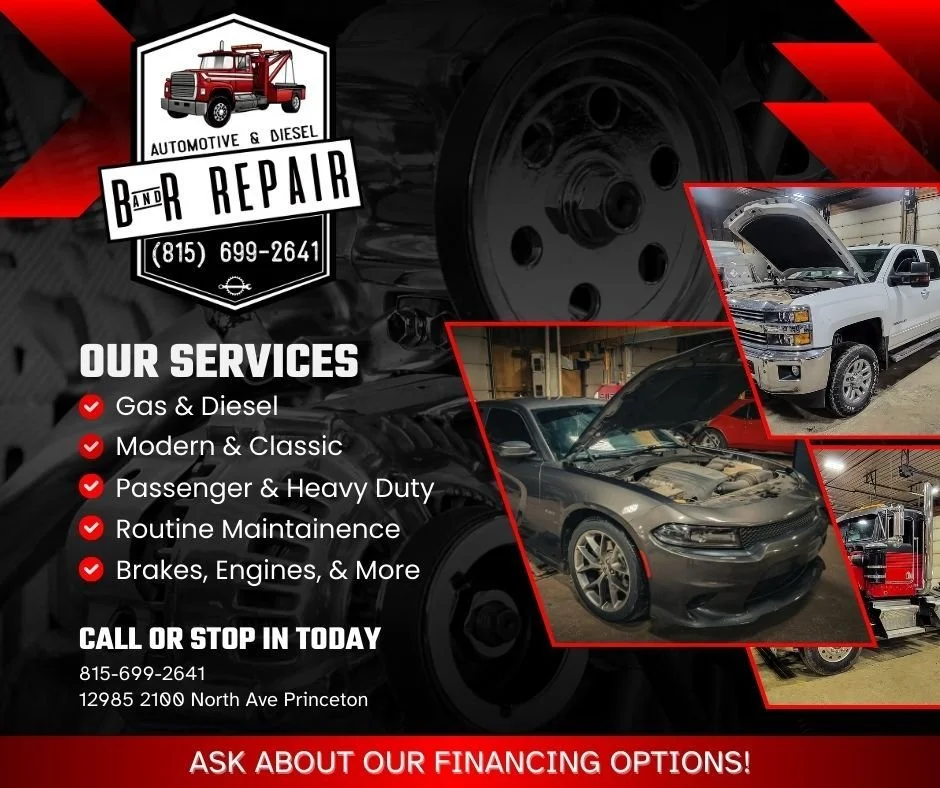 Starting the new year off searching for a new mechanic? Give us a call! We are located just west of Princeton and service a wide range of vehicles, including: cars, SUVs, light, medium, &amp; heavy-duty trucks, both modern and classic. Set up your ap