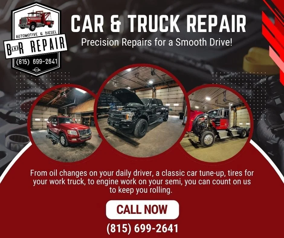 We've got the room, tools, and techs to keep many different types of vehicles running like they should. Call or text today to set up your appointment! 
📞 (815) 699-2641
📍 12985 2100 North Ave Princeton
🕗 Monday - Friday 8am - 5pm (before and after