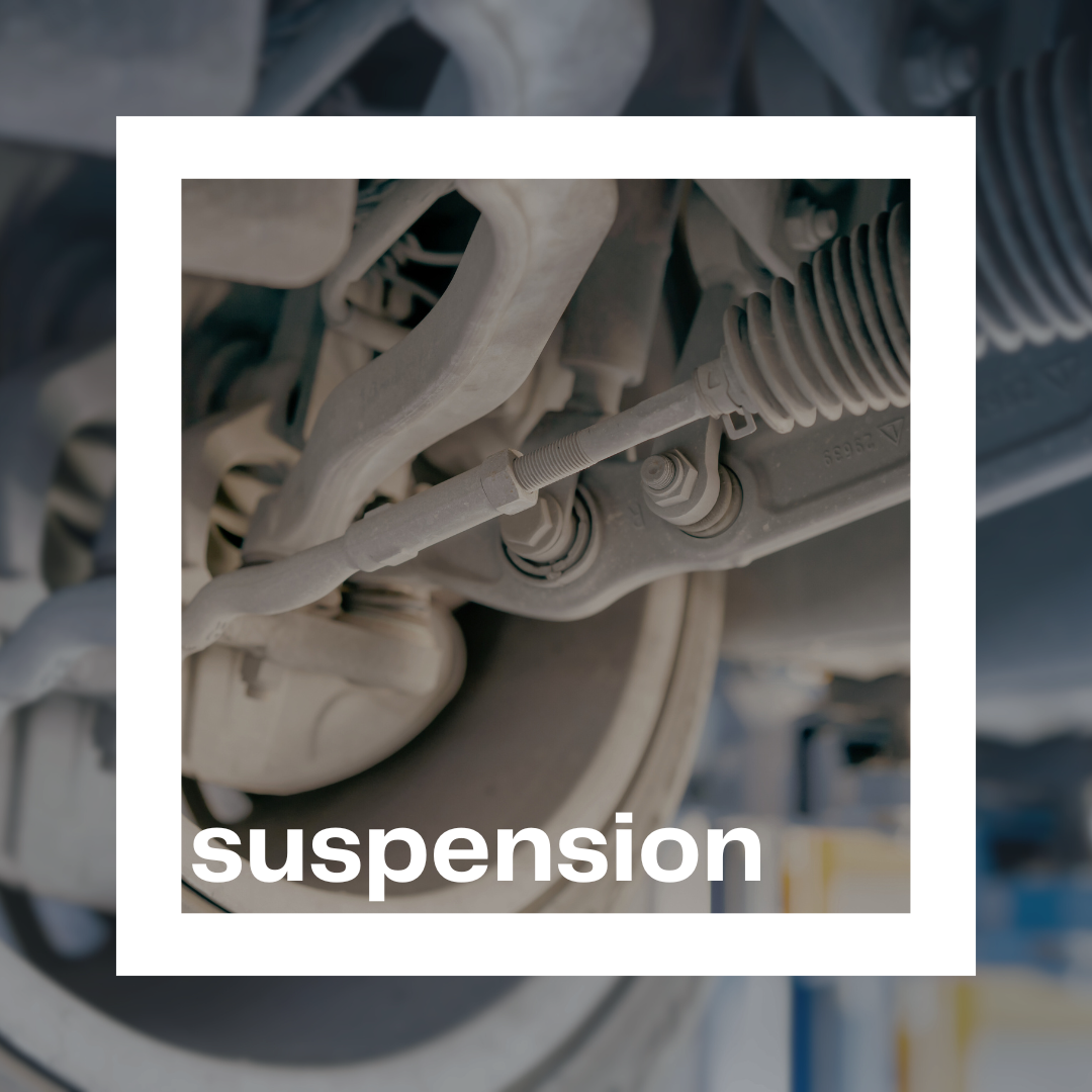 close up of a vehicle's suspension system