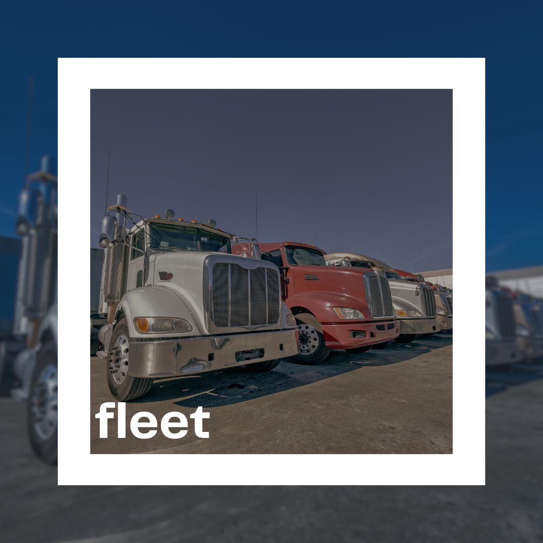 a group of semi tractors