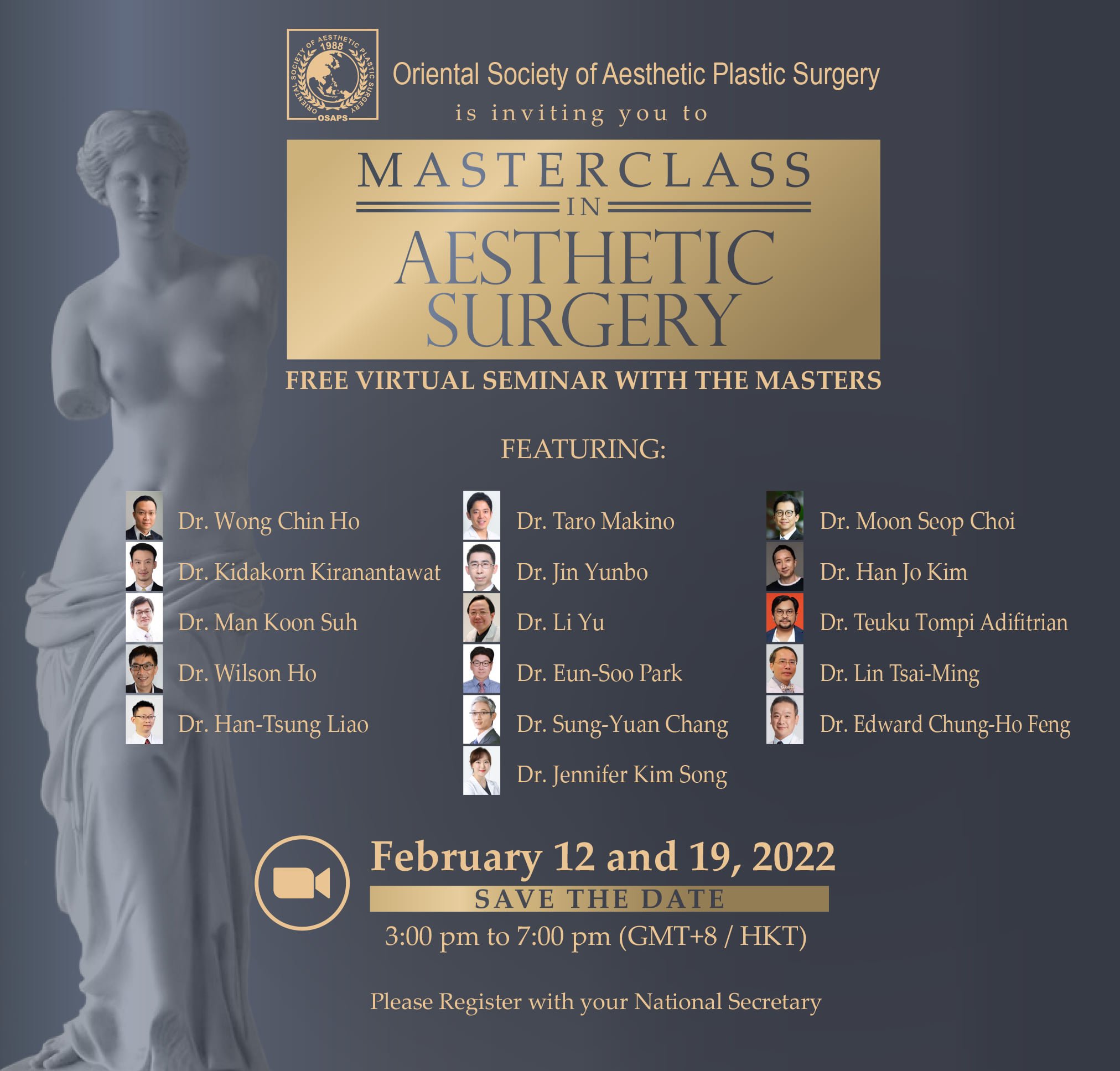 OSAPS virtual Aesthetic Masterclass