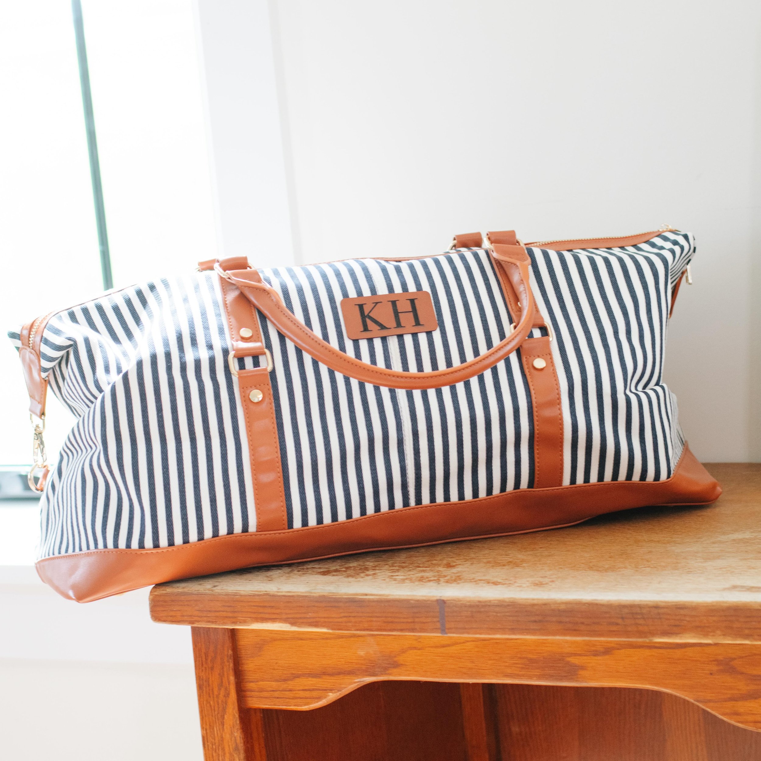 I didn&rsquo;t give this utility tote the attention it deserved this Mothers Day Launch. She&rsquo;s a real beaut, very Jillian Harris. The stripes, the leather, the hardware - I know I&rsquo;ll definitely be keeping one for myself 😉

You&rsquo;ve s