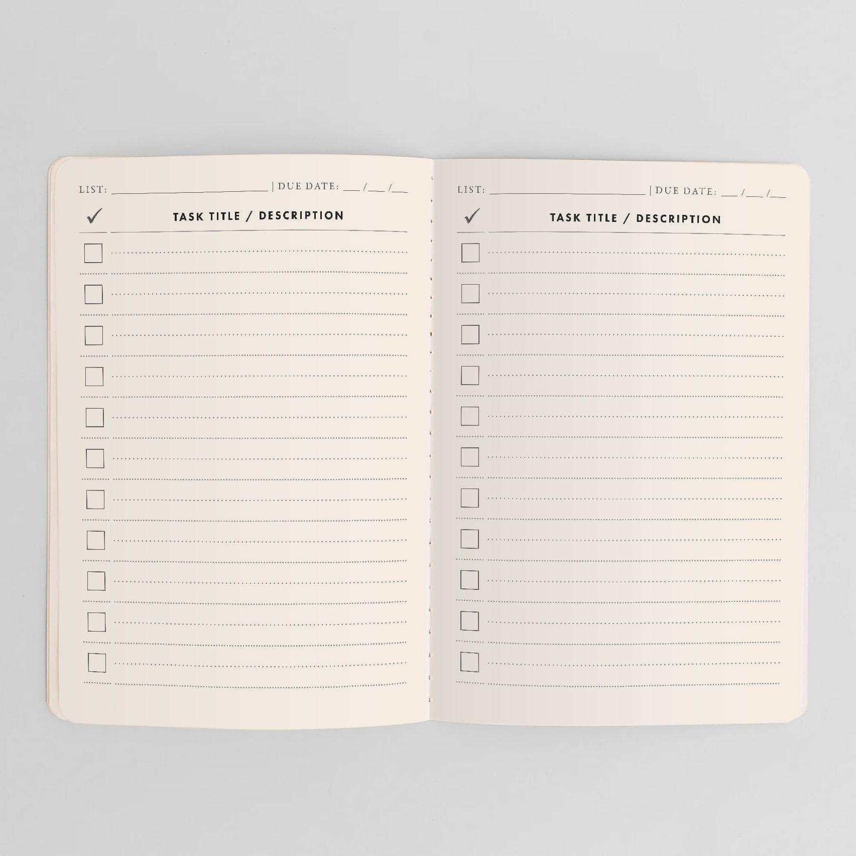 TASK NOTEBOOK