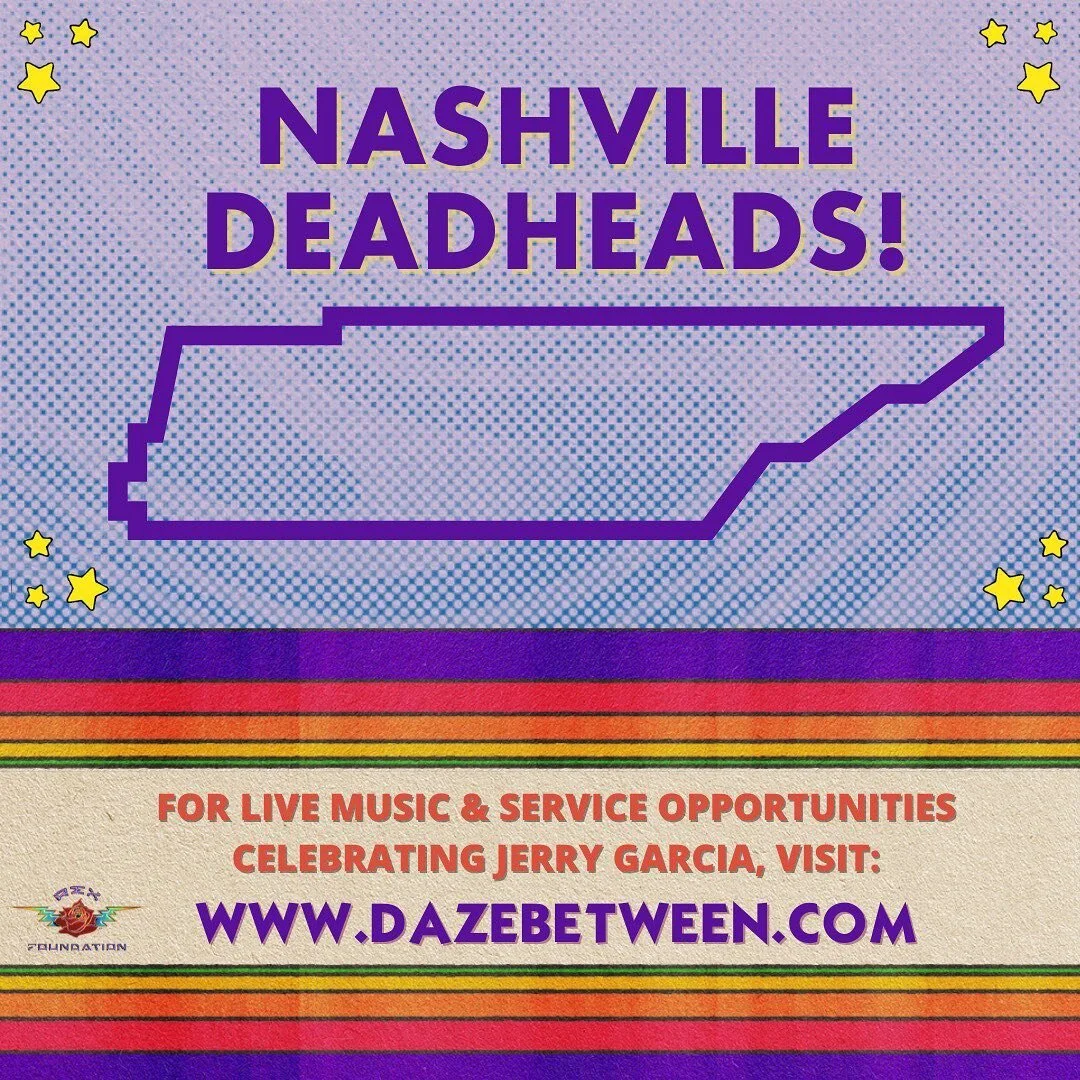 #Nashville Deadheads! How are you celebrating @jerrygarcia this year? Our friends at @thebasementeast are hosting an incredible night of music on Saturday August 7th with @futurebirds and members of @loscolognes and more&hellip;as well as hosting a colored pencil drive for @kidsinneed to help us meet our goal of 5,000 boxes!&nbsp; 
Another great way to celebrate is by signing up for our in-person Daze of Service opportunity with @Soles4Souls on August 3rd. We have quite a few spots open, so grab your friends and join us! All volunteers will be entered to win a pair of VIP Dead &amp; Company tickets at Citi Field NYC on 8/20!&nbsp; 
⚡️ For tickets, registration, and more info visit www.dazebetween.com #dazebetween
