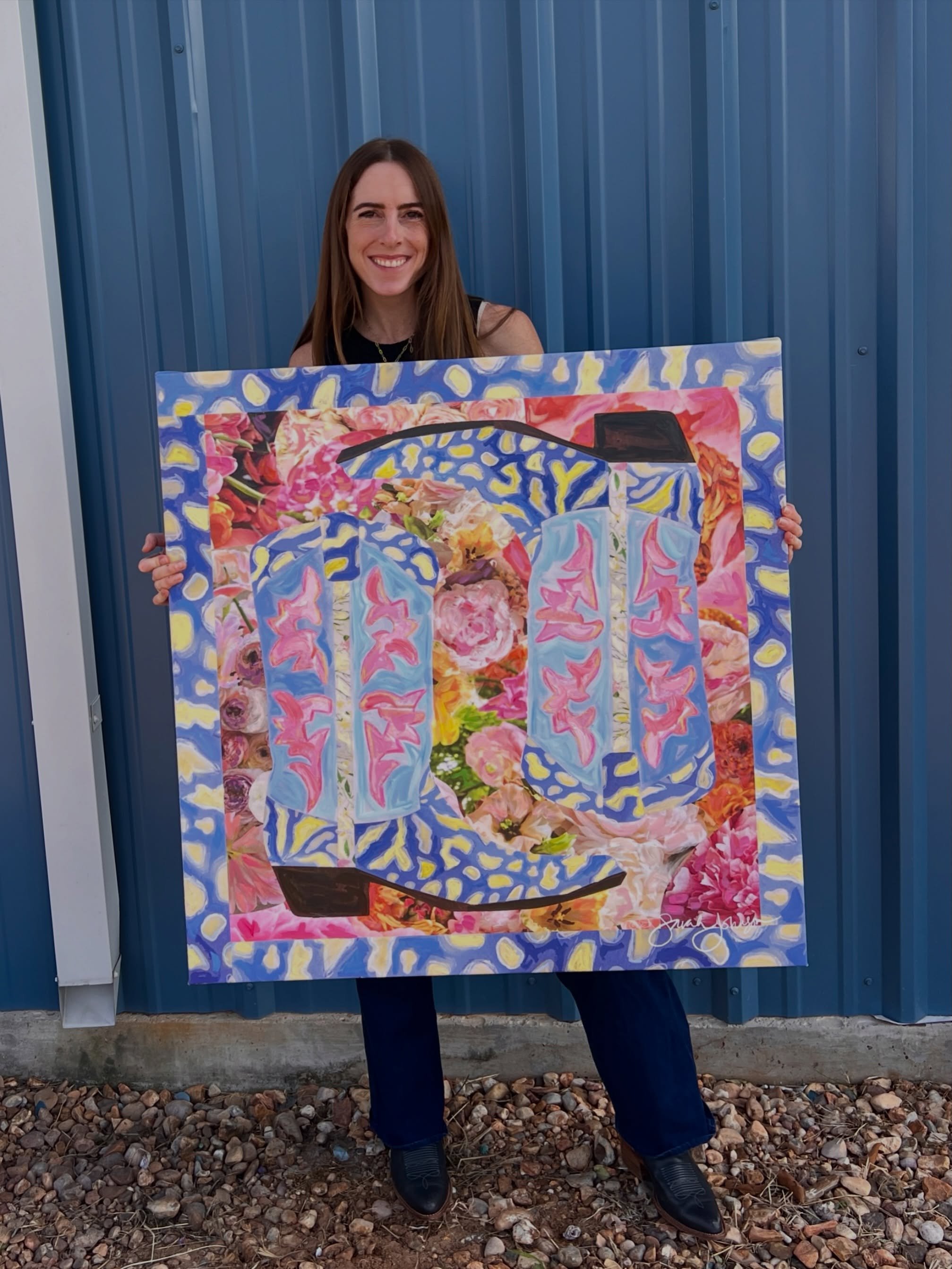 And we&rsquo;re off!! Round Top has begun and I couldn&rsquo;t be more excited to be at @roundtopmakersmarket till the 28th! 🩵💓🧡

I have NEW designs, 2027 Calendars for pre-order, NEW boot art blocks, and more! Can&rsquo;t wait to see you!

#round