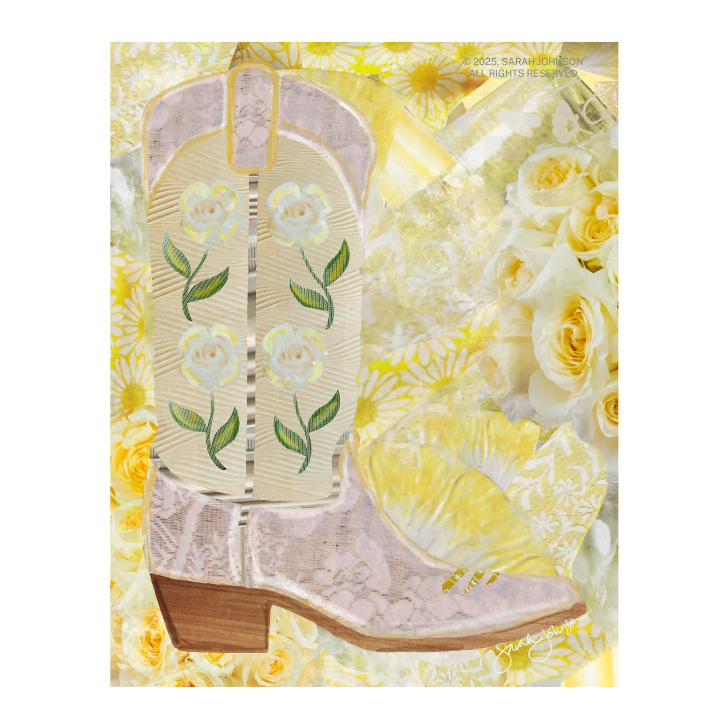 Step Into Boots - Joy, Yellow