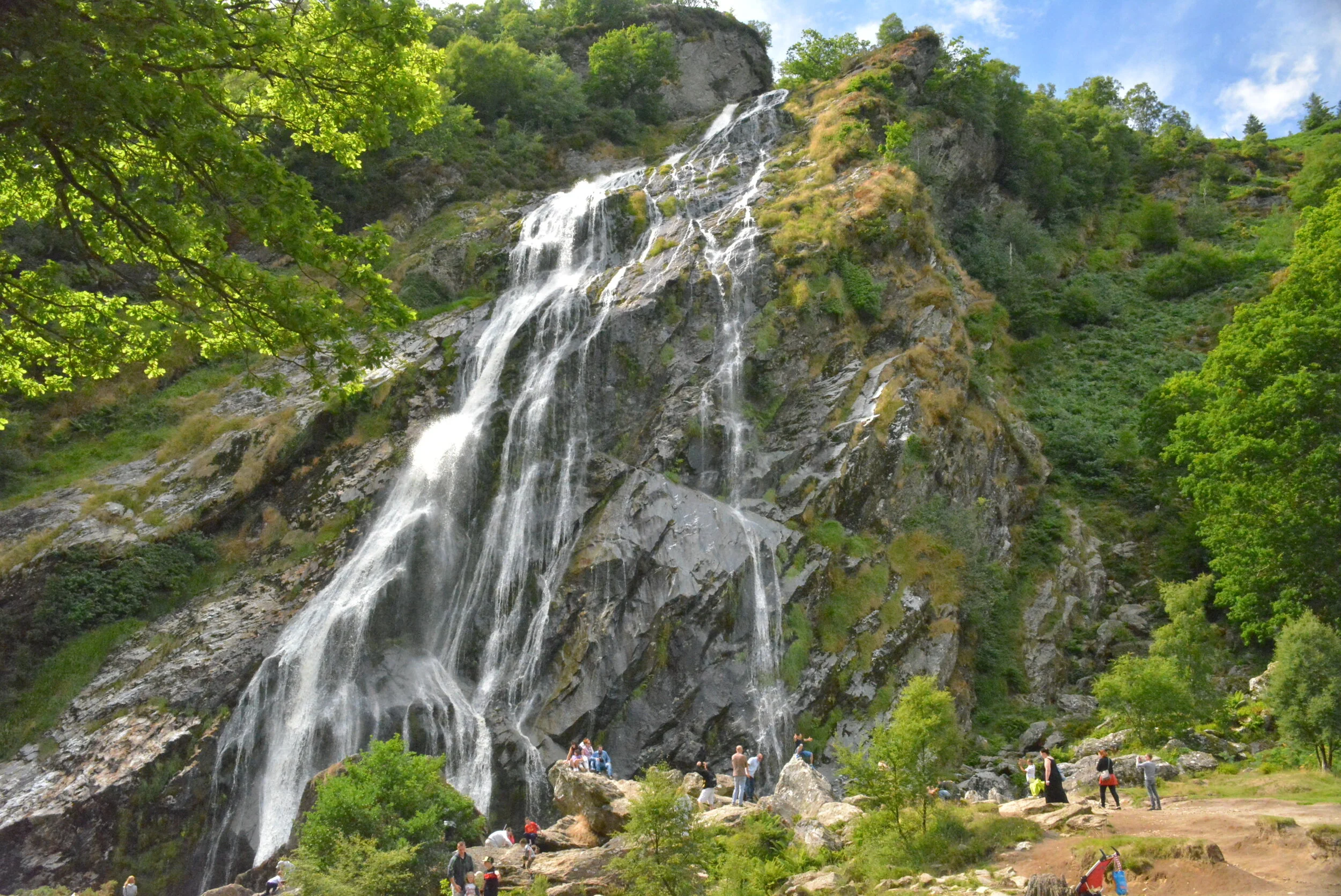 Wiklow Waterfall Wicklow Way Camping
