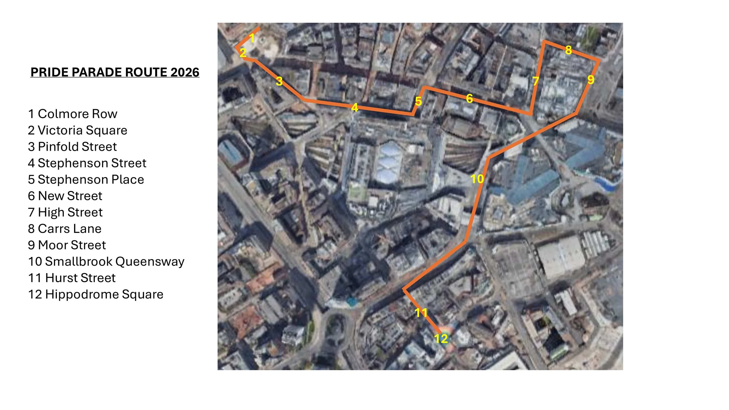 Birmingham Pride Parade 2026: New Route Through the City Centre