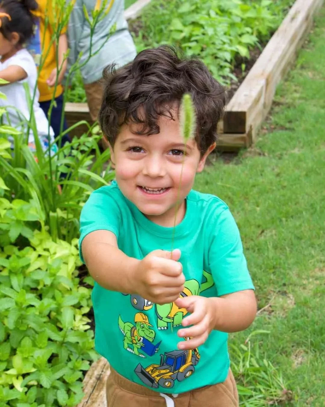 A Montessori student engages in a summer enrichment program activity in Allen, TX
