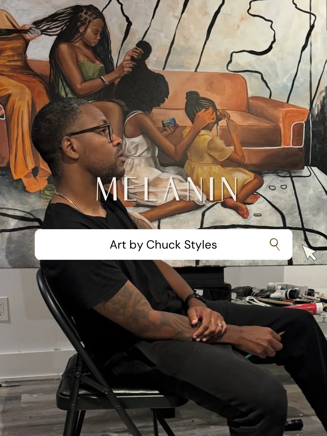Chuck Styles is a visual storyteller whose work lives at the intersection of color, culture, and contemporary life. Working across acrylic, digital, and multimedia, he treats each piece as an experience rather than a single image. ⁣
⁣
Drawing from mu