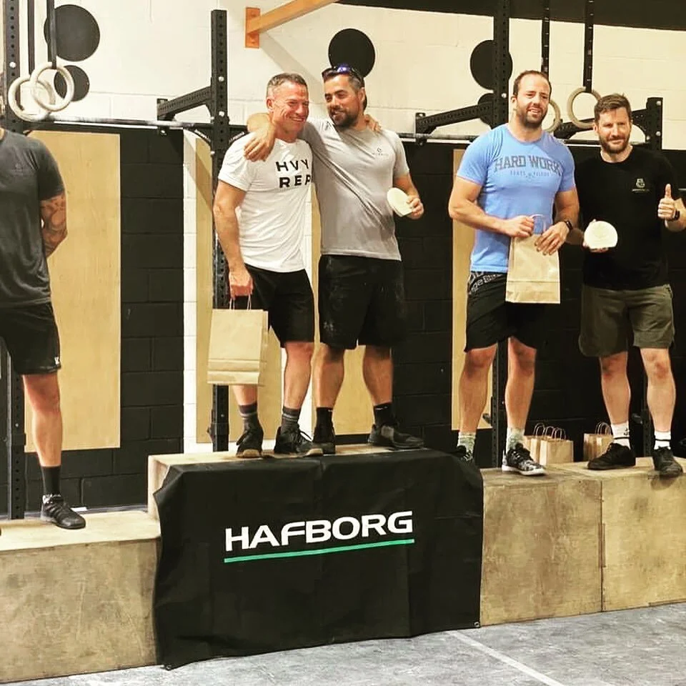 🥇 Congratulations to BOCS&rsquo; and @crossfit Truro&rsquo;s Owen and Nat Lewis and their partners @bigsyb and @beckskernow 👏🏻👏🏻 South Coast Throwdown Masters Winners 👏🏻👏🏻 Well done to everyone who competed @crossfitkernow, especially in thi