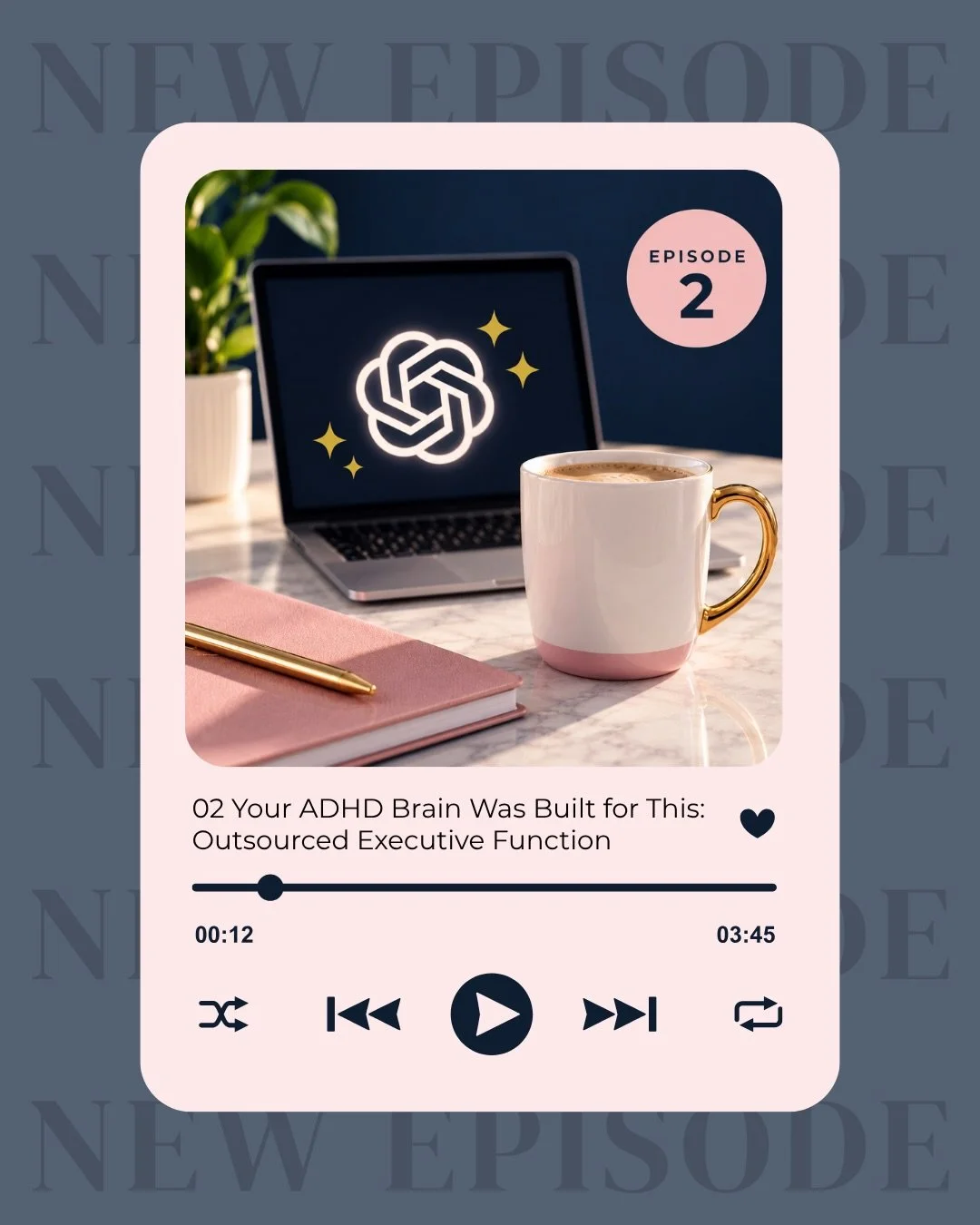 Everyone&rsquo;s worried AI is going to replace their creativity. My ADHD brain says otherwise.

Hyperfocus. Pattern recognition. Nonlinear thinking&mdash;that&rsquo;s not a list of symptoms, it&rsquo;s basically a roadmap for using AI well.

Episode