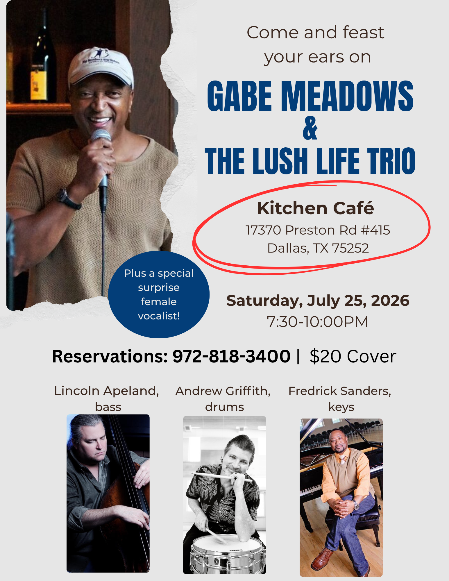 Gabe and The LLT at the Kitchen Café