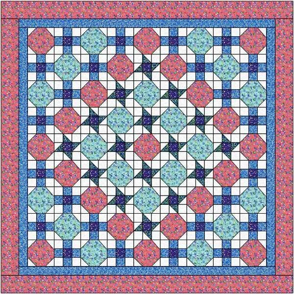 Magical Evening  Quilt Pattern by Myra Day, Digital Download (PDF)