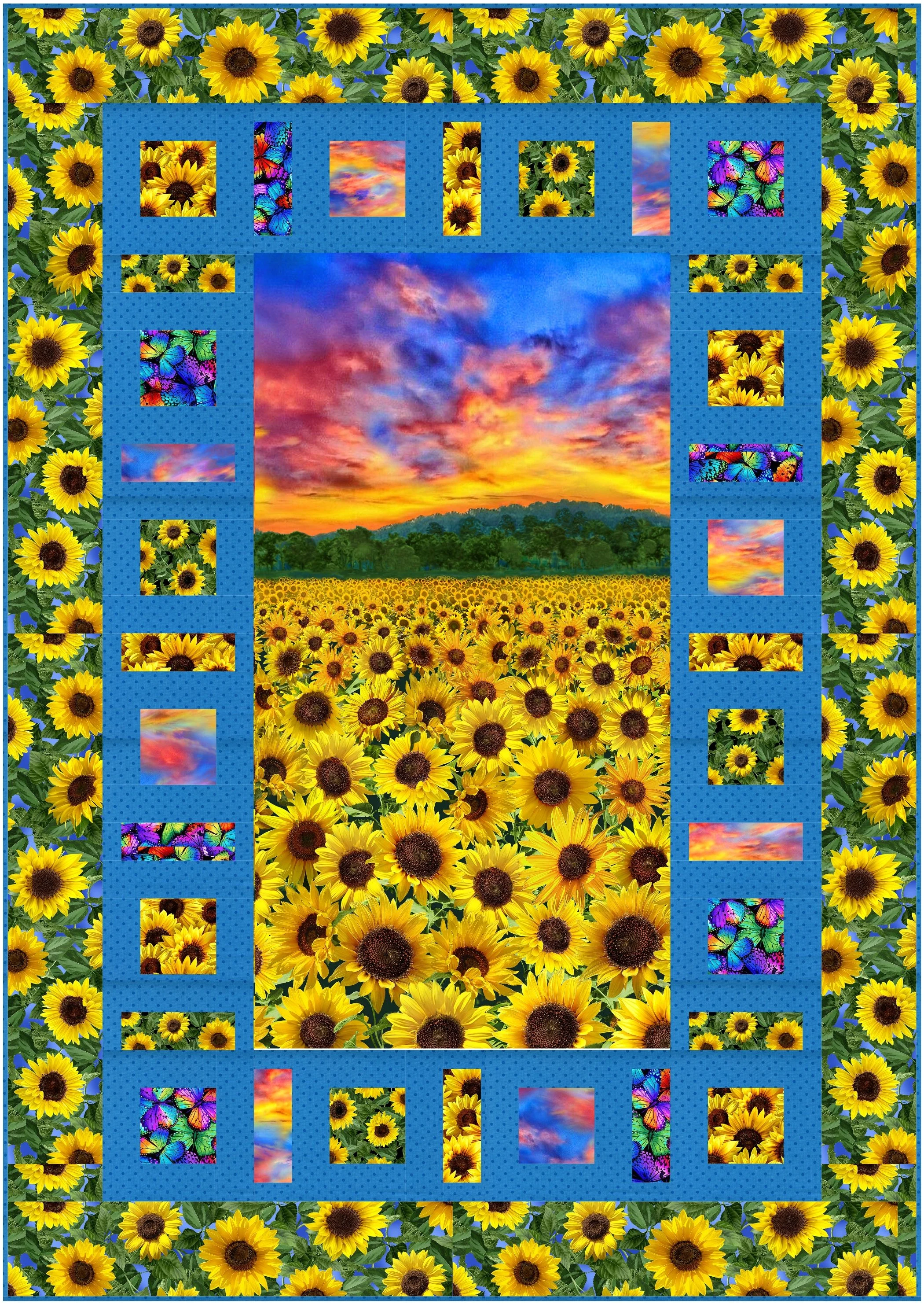 two by four sunflowers myra.JPG