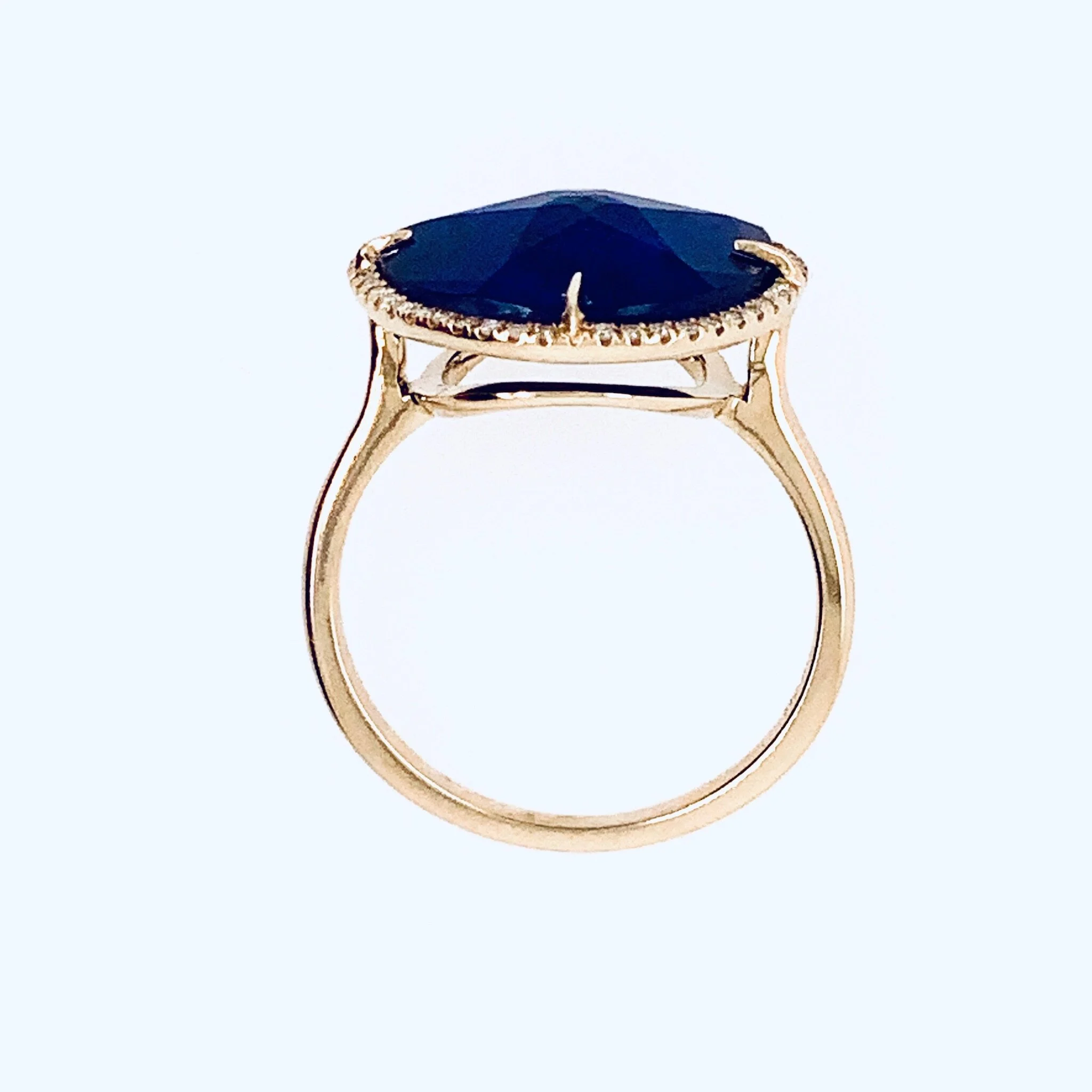 Lapis Lazuli and Diamond Ring