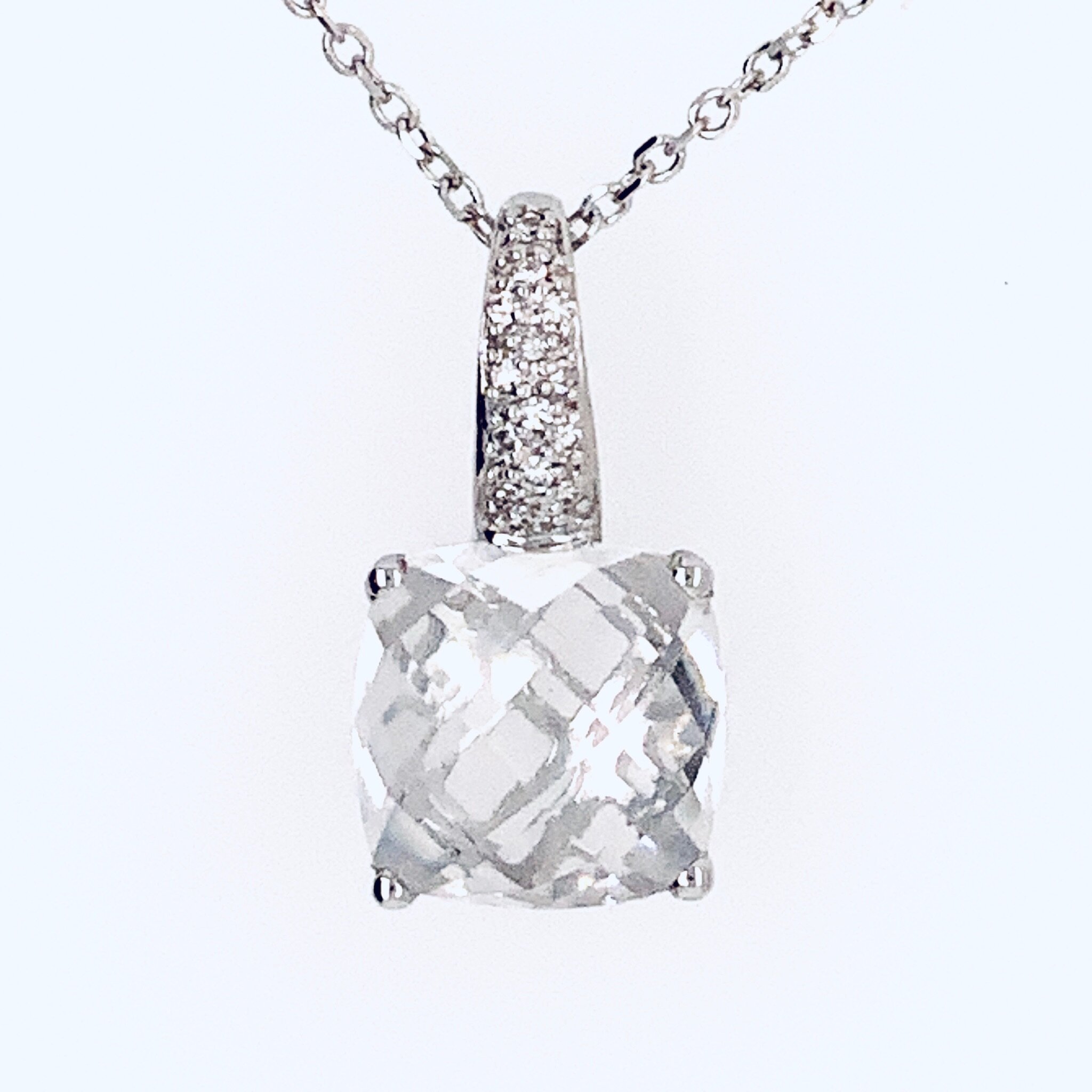 Crystal and Diamonds Necklace