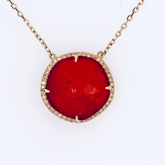 Ruby and Diamonds Necklace
