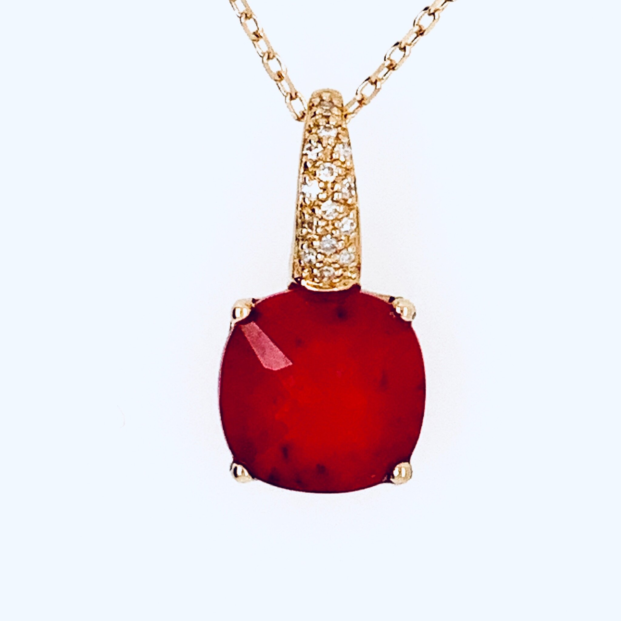 Ruby and Diamonds Necklace