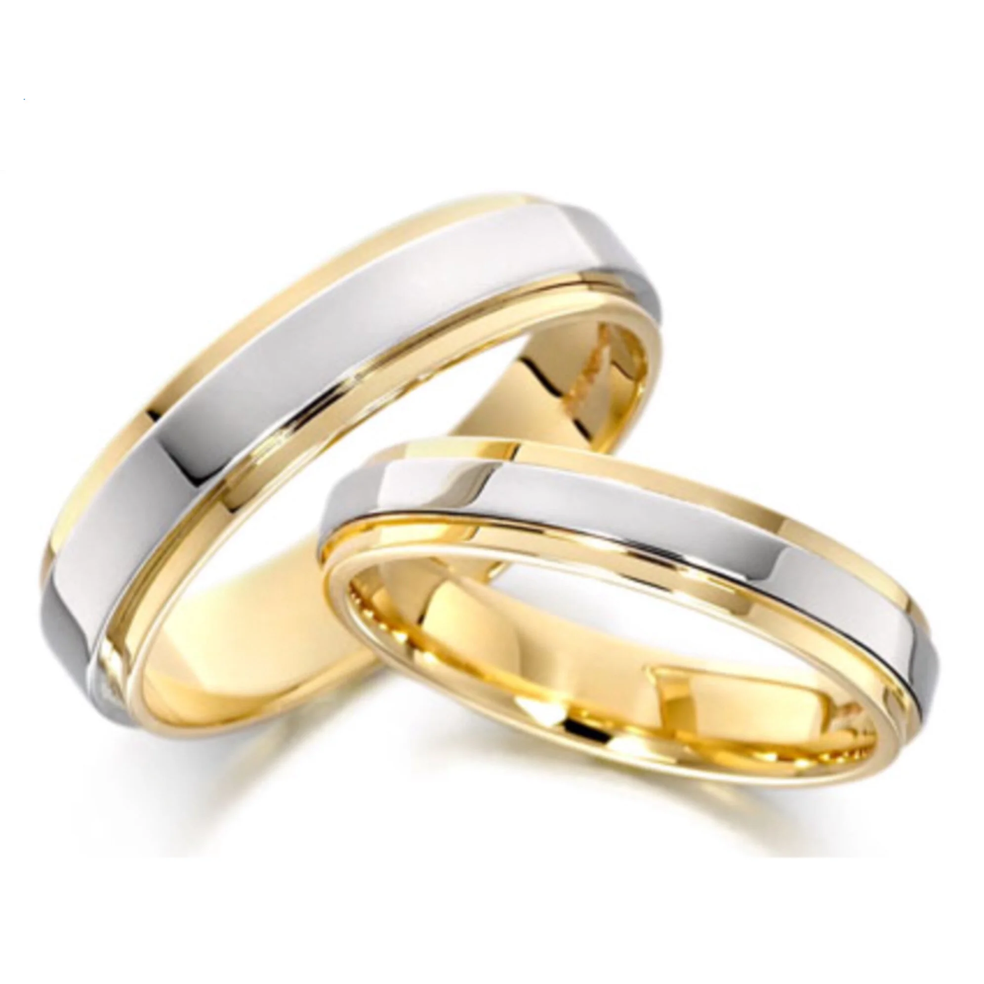 Bi-Color Wedding Ring - Inquire to order - Price and size