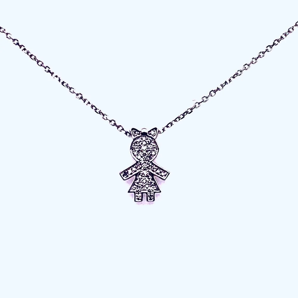 Doll Girl Diamonds Necklace
