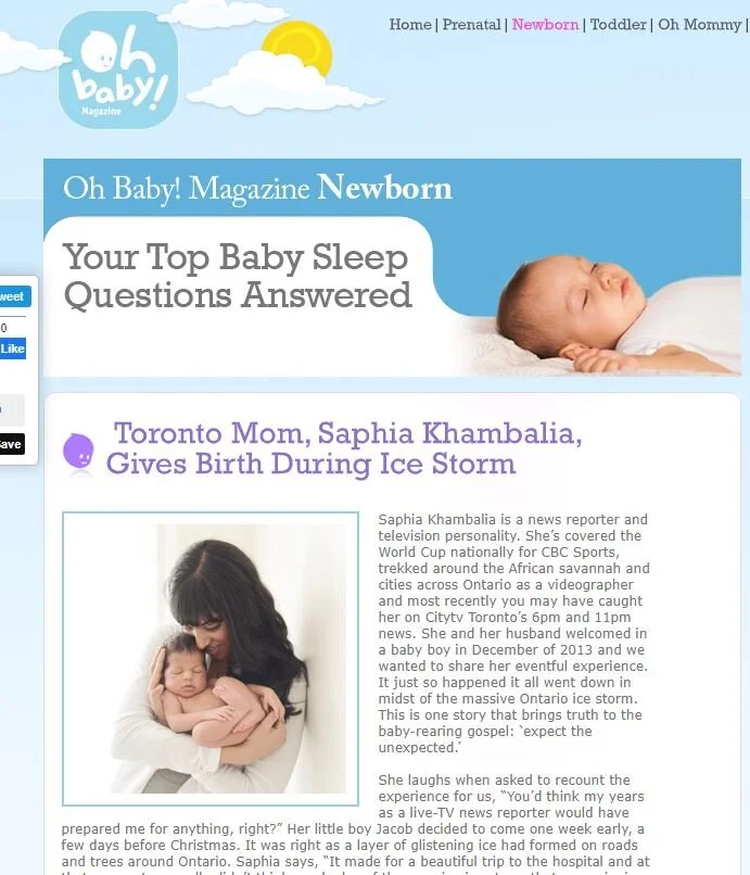 Oh Baby! Magazine One on one