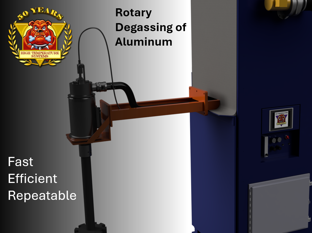 Desgasificación rotativa del aluminio
