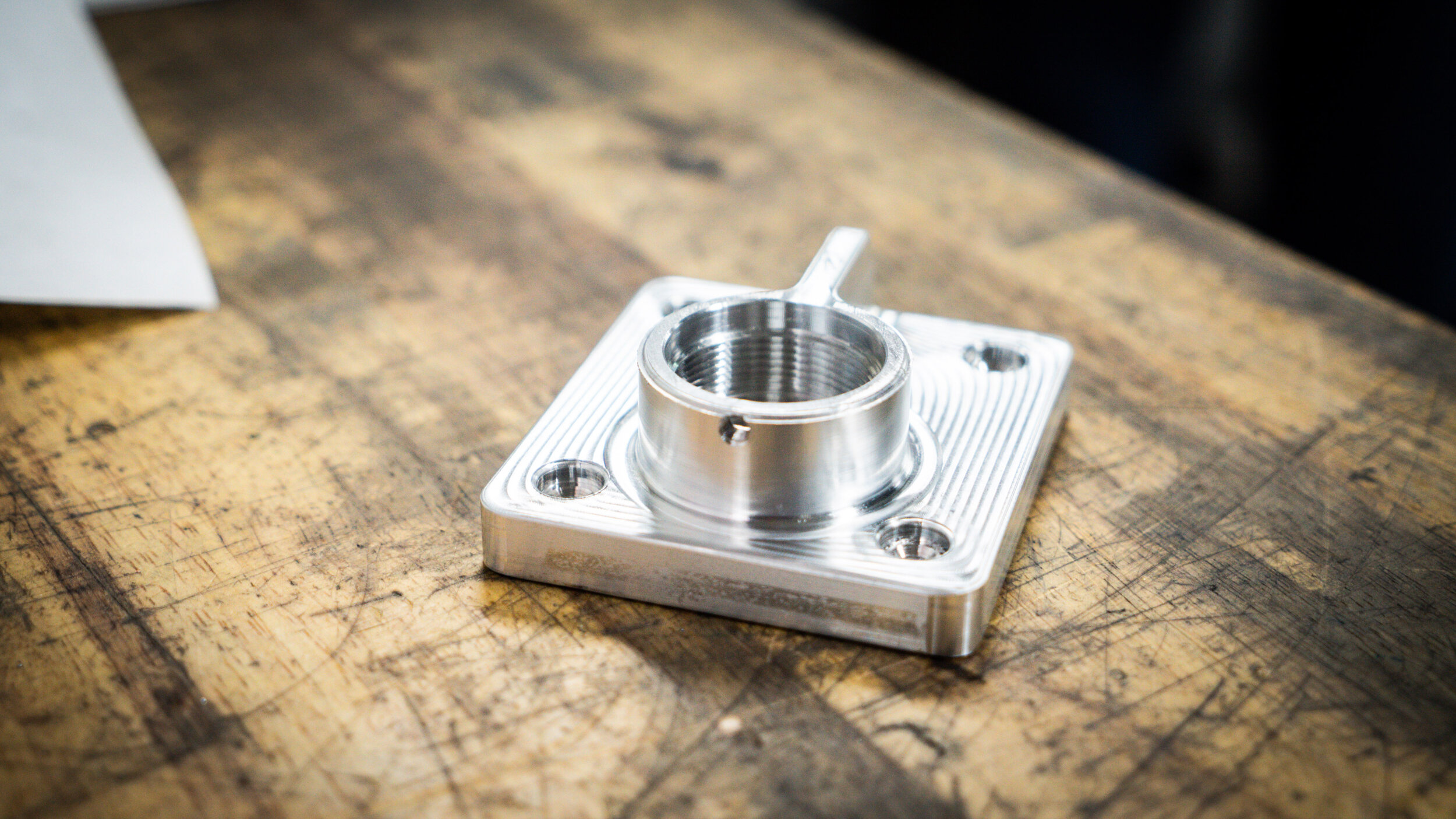 Aluminum housing made on our cnc mill
