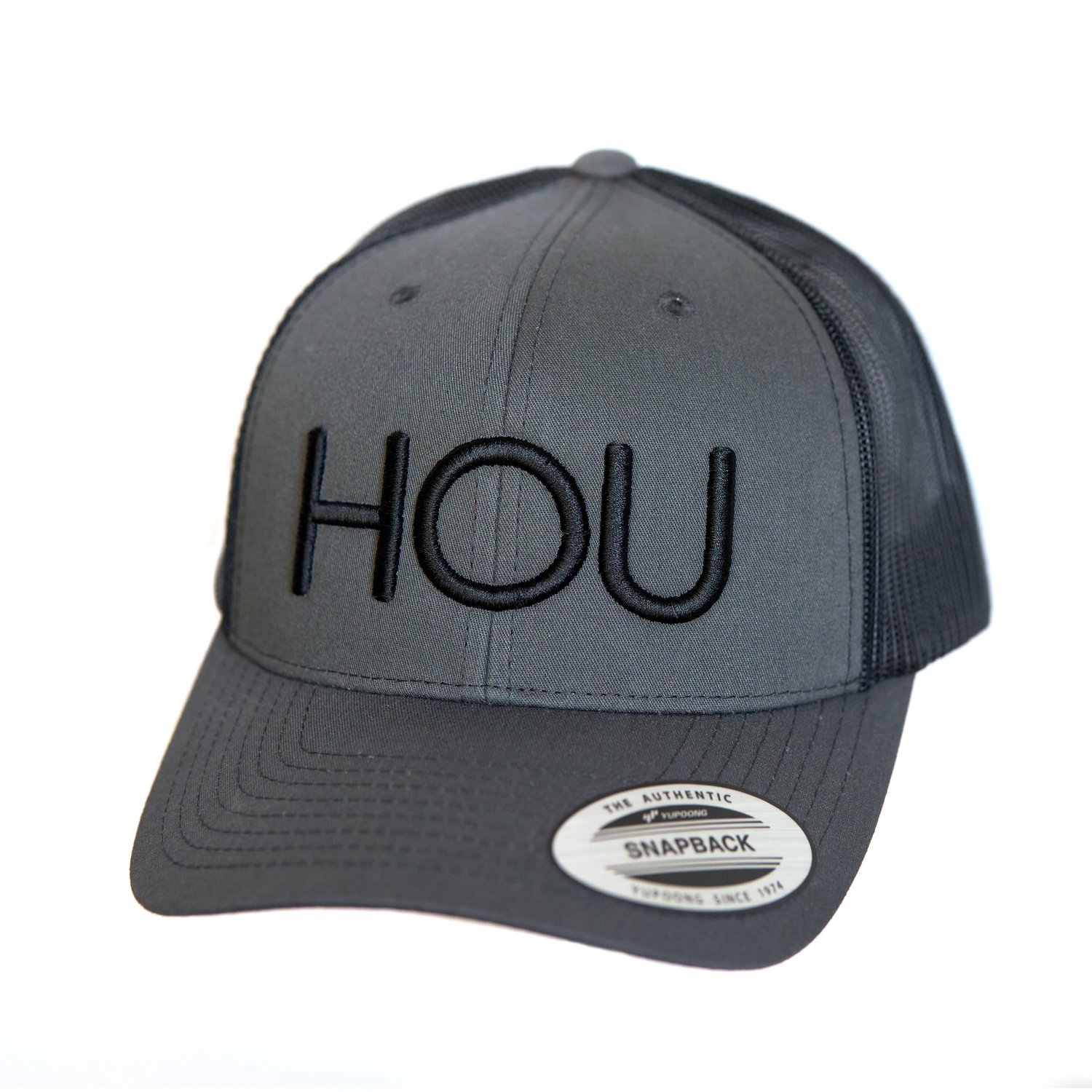 Unisex HOU Black Out Baseball Hat For Houston Fans — RamShirts