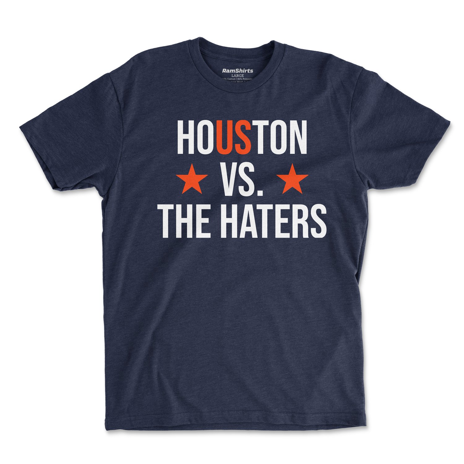 Houston vs. The Haters Astro Baseball Fan T Shirt — RamShirts