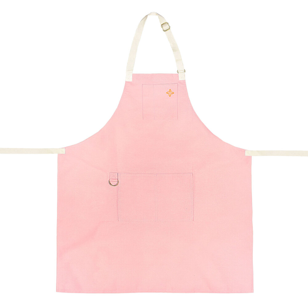 Wrapables Ruffles and Roses Canvas Apron