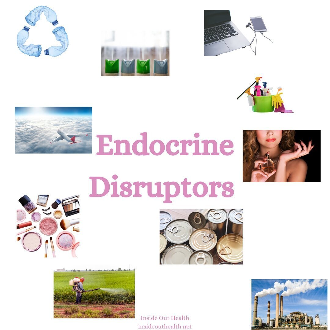 The endocrine system consists of hormones made by the hypothalamus, pituitary gland, pineal gland, thyroid, heart, stomach and intestines, adrenal glands, kidneys, ovaries and testes and fat cells. 

Endocrine disruptors are chemicals that mimic your