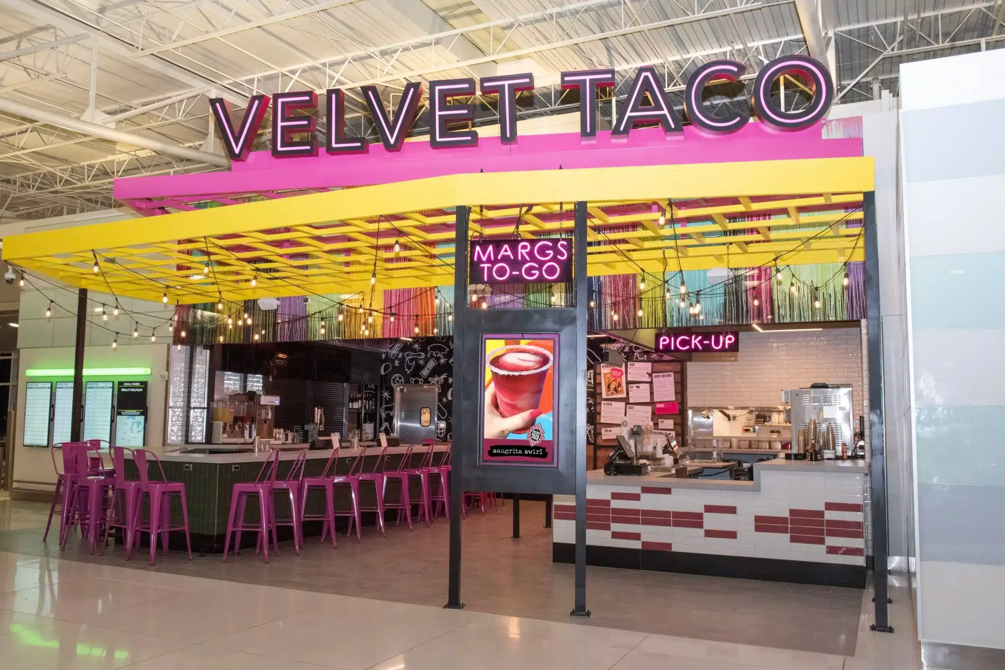 Velvet Taco at HOU Airport, designed by Silhouette Design Architecture
