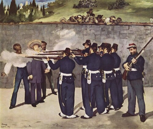 Éduard Manet,&nbsp;The Execution of Emperor Maximilian, 1868-69. From:&nbsp;wikipedia.org