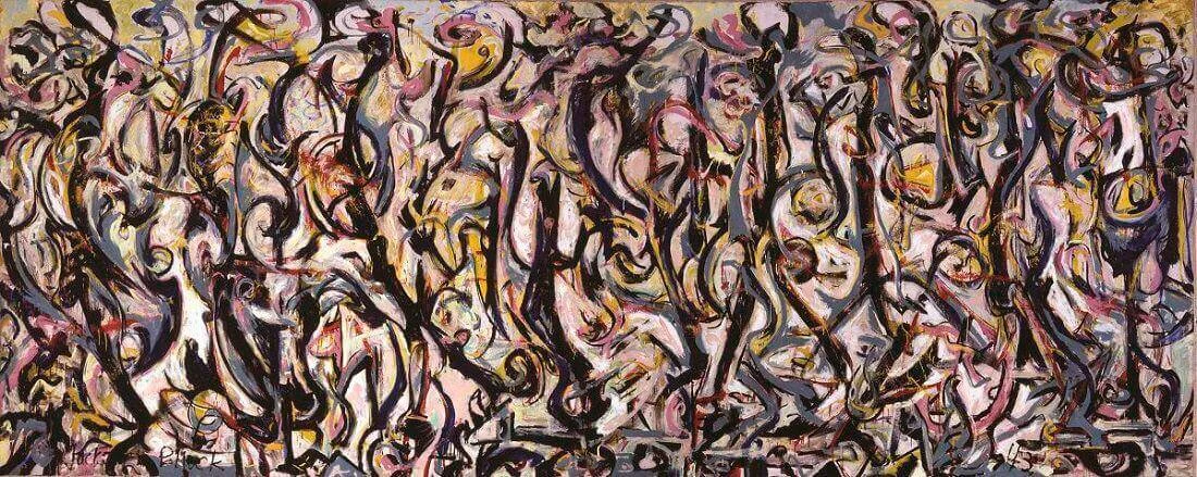 Jackson Pollock's painting Mural from 1943