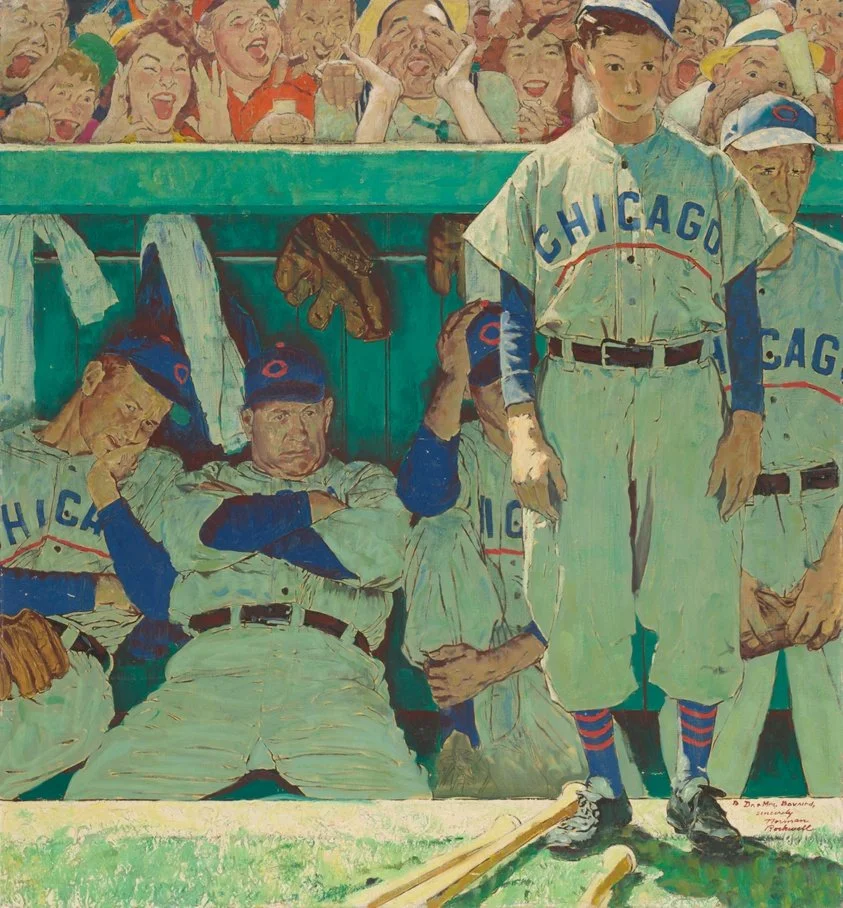 Norman Rockwell's The Dugout from 1948