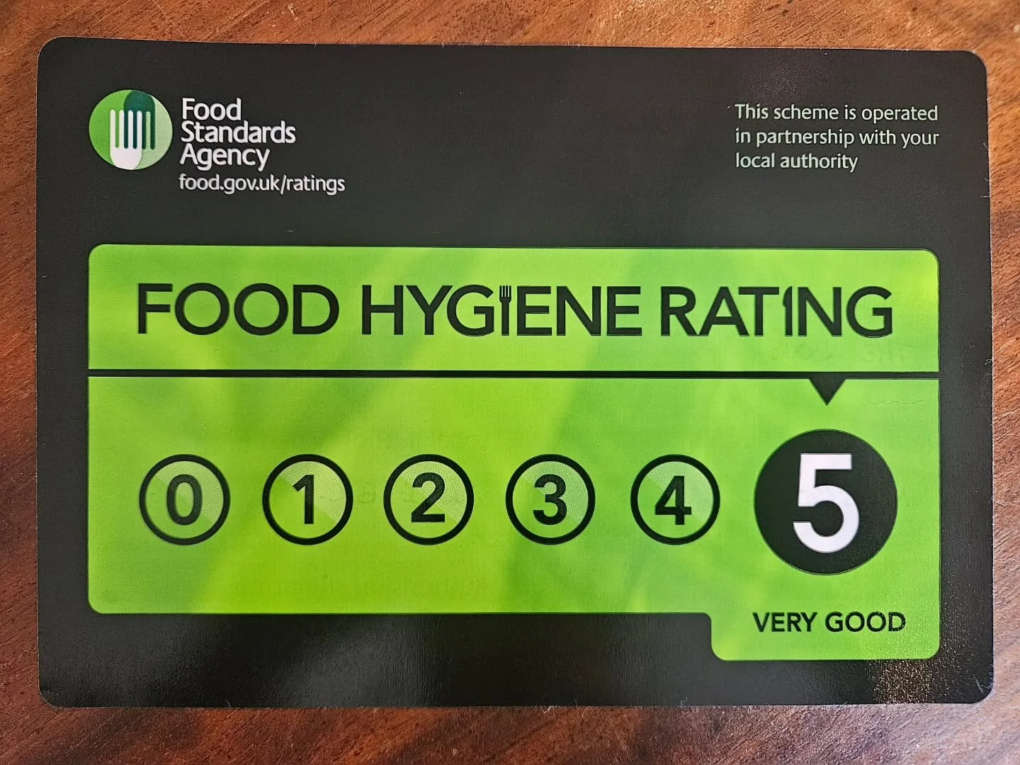 🌟🌟🌟🌟🌟
We are delighted to have retained our 5 Star Food Hygiene Rating! 
We take great pride in keeping our premises, processes and procedures up to date and of the highest quality. Couldn't be prouder of all the hard work and care that goes int
