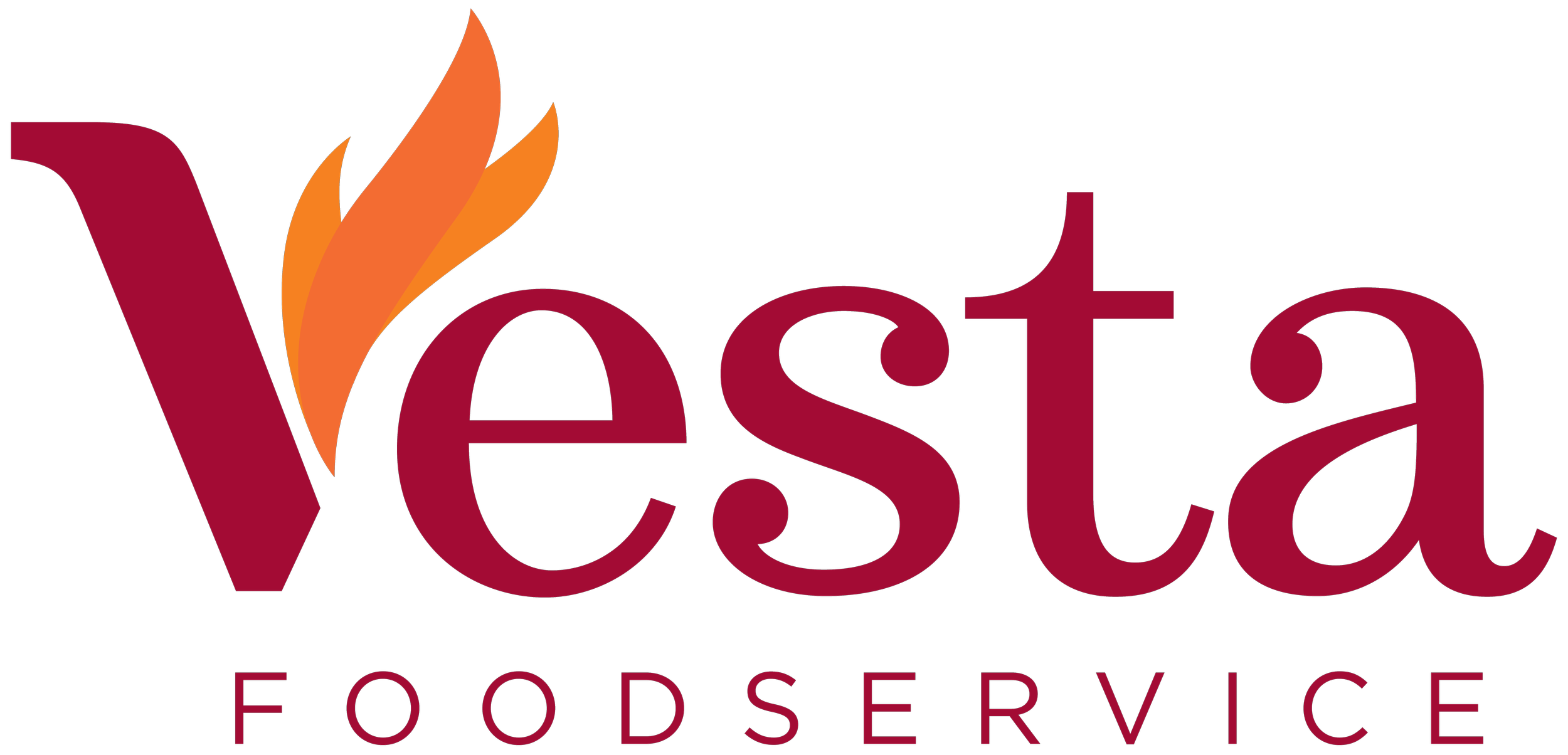 Logo for Vesta Foodservice, a Worlds of Flavor conference sponsor.