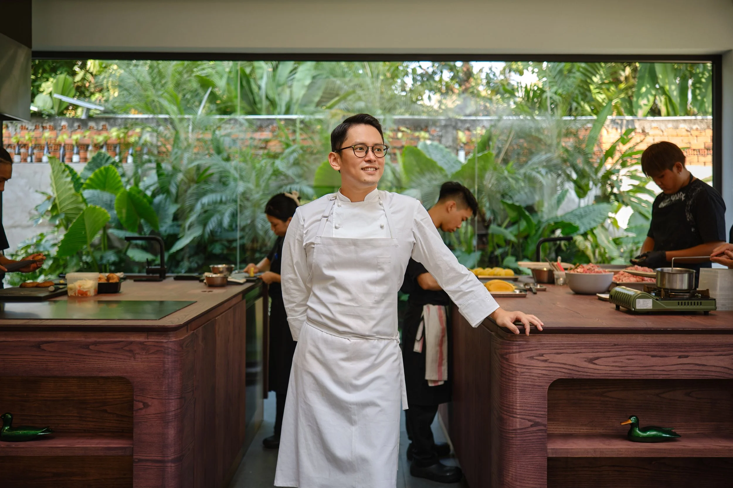 Portrait of CIA Worlds of Flavor speaker Viet Hong Chef and Owner, CieL